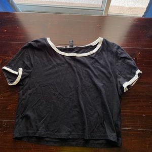Forever 21 Navy/Black Tee: Shortsleeve